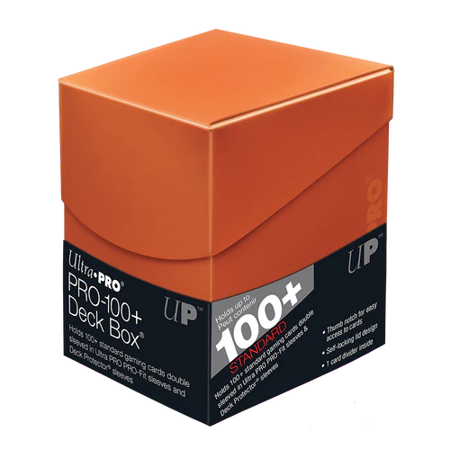 Eclipse Deckbox 100+ Pumpkin Orange Ultra Pro