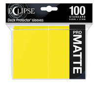 Eclipse Standard Matte Sleeves - Lemon Yellow Ultra Pro