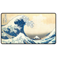 The Great Wave of Kanagawa Black Stitched Playmat Ultra Pro