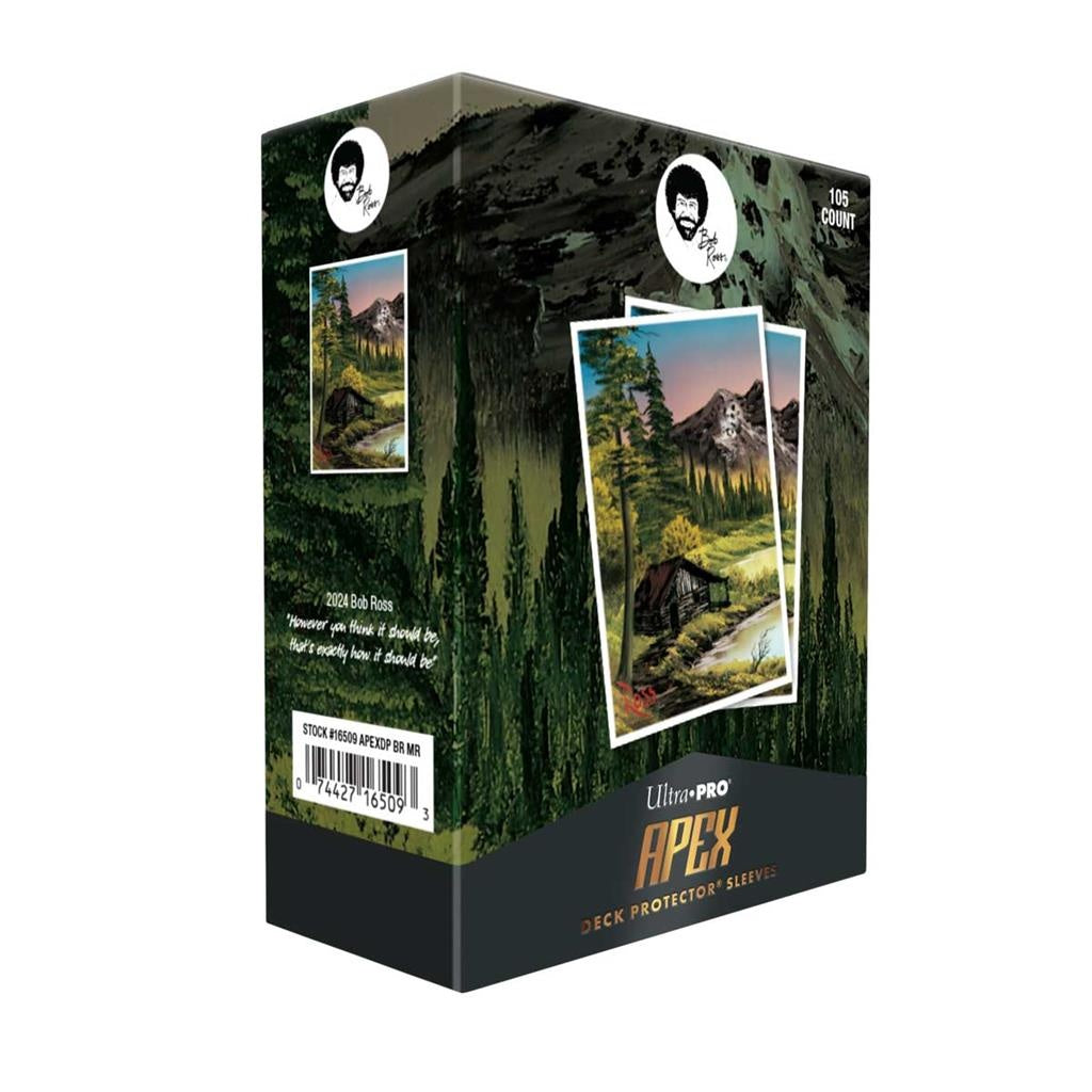 Ultra Pro Apex Deck Protector Sleeves - Bob Ross Mountain Retreat