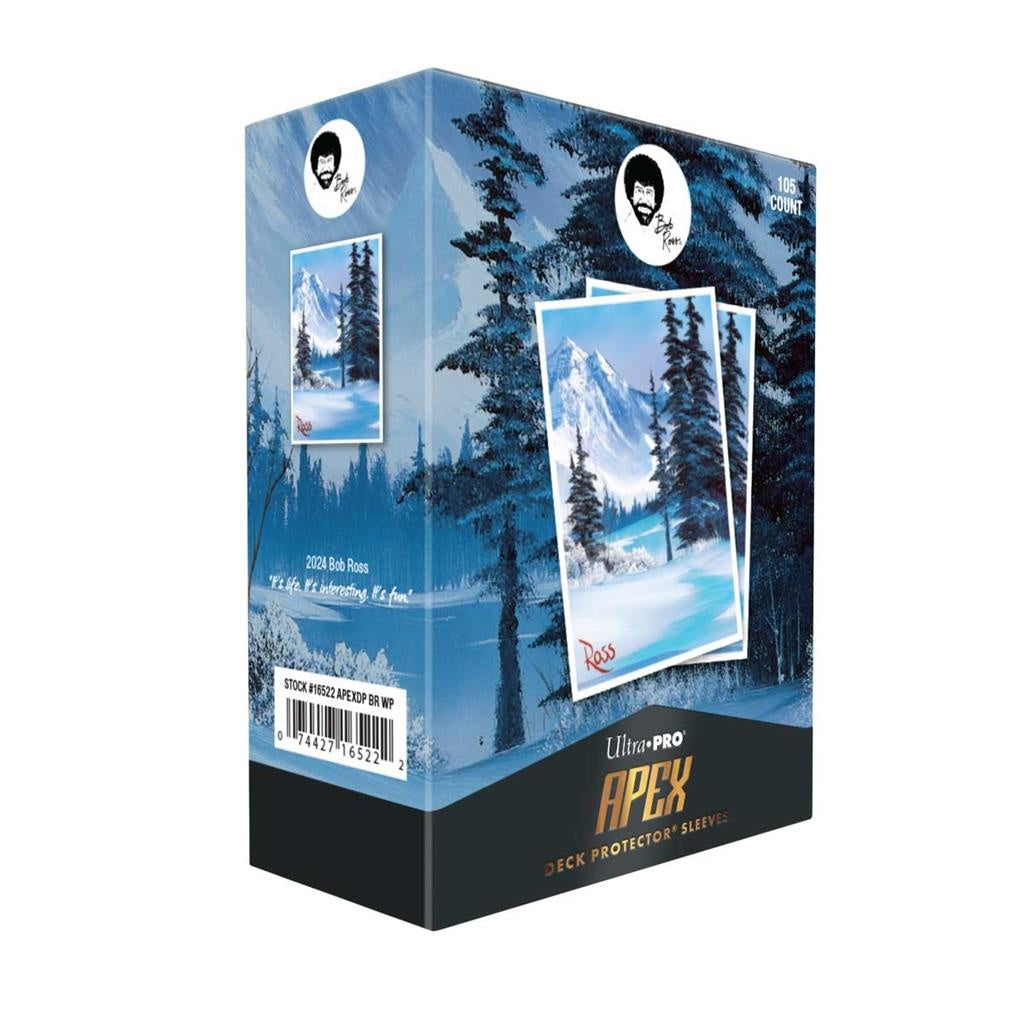 Ultra Pro Apex Deck Protector Sleeves - Bob Ross Winter Paradise