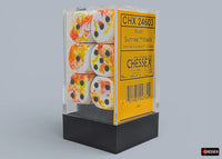 Brush Sunrise/Black 16mm Dice Block