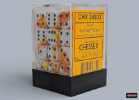 Brush Sunrise/black 12mm Dice Block