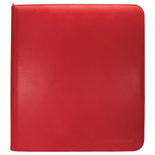 12-Pocket Zippered Pro-Binder - Vivid Red Ultra Pro