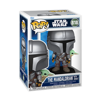 Funko POP! Star Wars: The Mandalorian with Grogu (On Back)