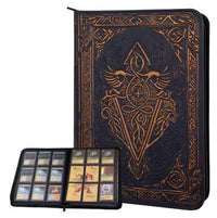 TCG Faux-Leather Trading Card Binder - Blue