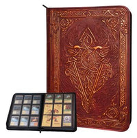TCG Faux-Leather Trading Card Binder - Red