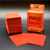 KMC Standard Sleeves - Hyper MAT PRO Red (100 Sleeves)