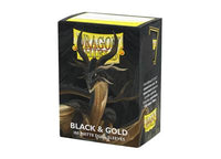 Dragon Shield Standard Dual Matte Sleeves - Black & Gold