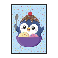 Ice Cream Penguin - Double-Matte White Core Sleeves - Ultra Pro