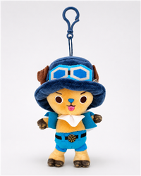One Piece - Plush Keychain / Bag Clip (11cm) - Chopper x Sabo