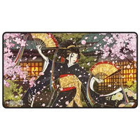 Artist Spotlight: Yumeko - “Geisha” Black-Stitched Playmat for Tabletop Gaming - Ultra Pro