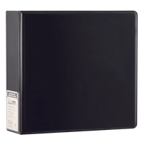 3-Rings Album Plain Black Ultra Pro