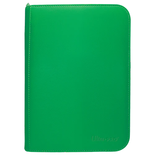 4-Pocket Zippered Pro Binder - Vivid Green Ultra Pro