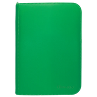 4-Pocket Zippered Pro Binder - Vivid Green Ultra Pro
