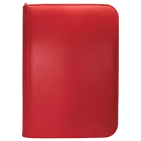 4-Pocket Zippered Pro Binder - Vivid Red Ultra Pro