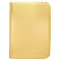 4-Pocket Zippered Pro Binder - Vivid Yellow Ultra Pro