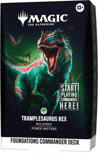 Foundations Commander Deck Tramplesaurus Rex MTG
