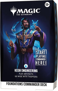 Foundations Commander Deck Keen Engineering MTG