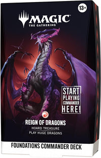 Foundations Commander Deck Reign of Dragons MTG