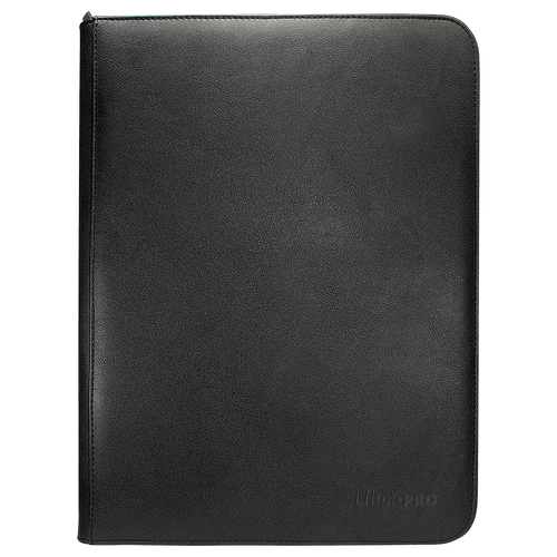 9-Pocket Zippered Pro Binder - Vivid Black Ultra Pro