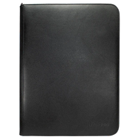 9-Pocket Zippered Pro Binder - Vivid Black Ultra Pro