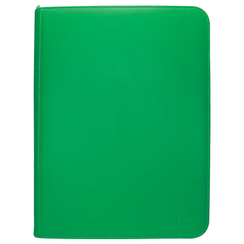 9-Pocket Zippered Pro Binder - Vivid Green Ultra Pro