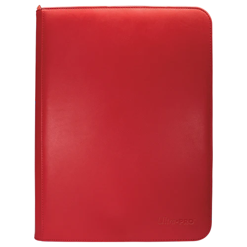 9-Pocket Zippered Pro Binder - Vivid Red Ultra Pro