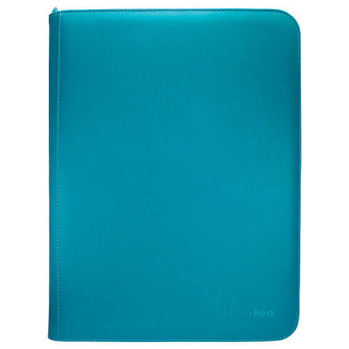9-Pocket Zippered Pro Binder - Vivid Teal Ultra Pro