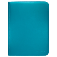 9-Pocket Zippered Pro Binder - Vivid Teal Ultra Pro