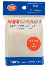 KMC Small Sleeves - Mini Character Sleeve Guard MAT & CLEAR