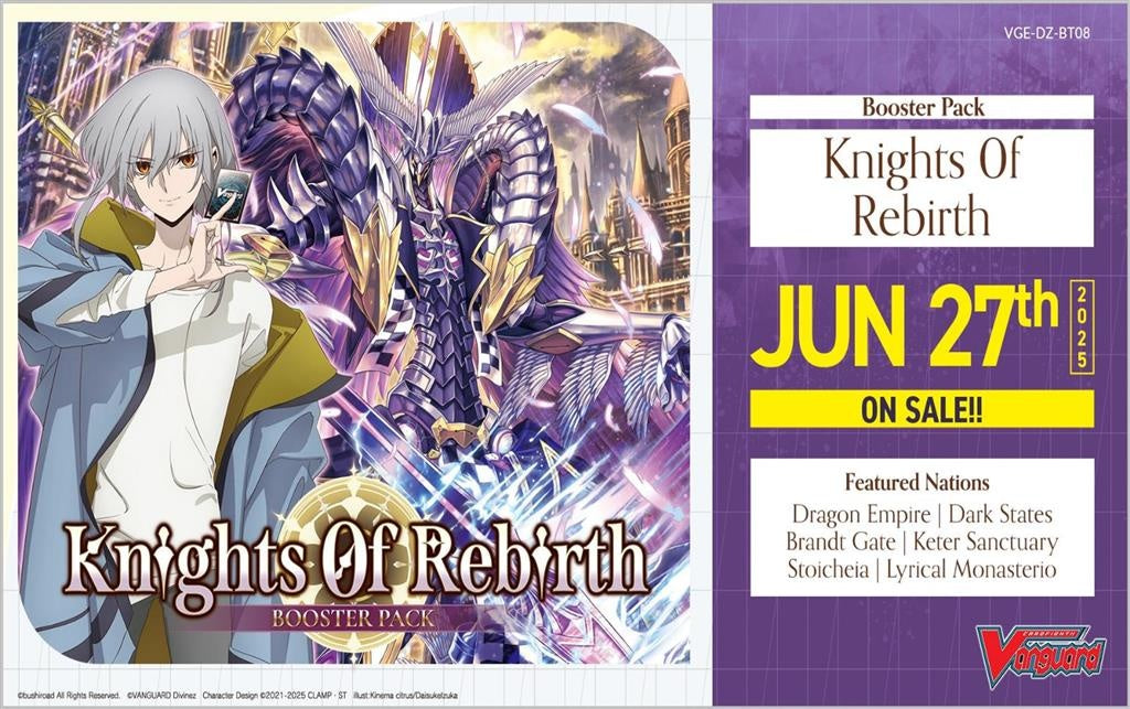 Cardfight!! Vanguard - Knights 0f Rebirth Booster Display (16 Packs)