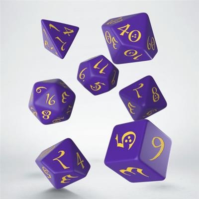 Classic RPG Dice Set - Purple & Yellow