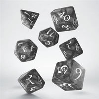Classic RPG Dice Set - Smokey & White