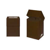 Deck Box Solid Brown Ultra Pro