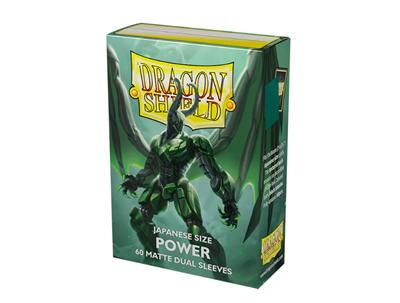 Dragon Shield Small Dual Matte Sleeves - Metallic Green Power