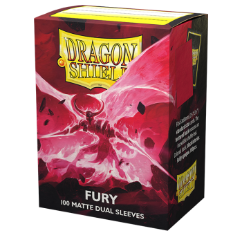 Dragon Shield Standard Dual Matte Sleeves - Fury 'Alaric, Crimson King'