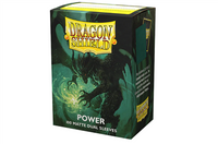 Dragon Shield Standard Dual Matte Sleeves - Metallic Green Power