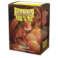 Dragon Shield Standard Dual Matte Sleeves - Peach Piip