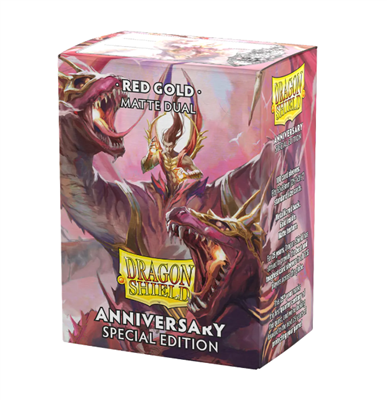 Dragon Shield Standard Dual Matte Sleeves - Special Edition - Red Gold