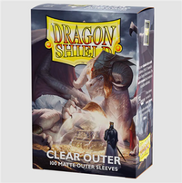 Dragon Shield Standard Size Matte Outer Sleeves - Clear