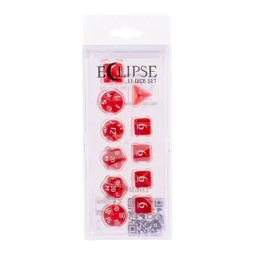 Eclipse 11 Dice Set - Apple Red - Ultra Pro