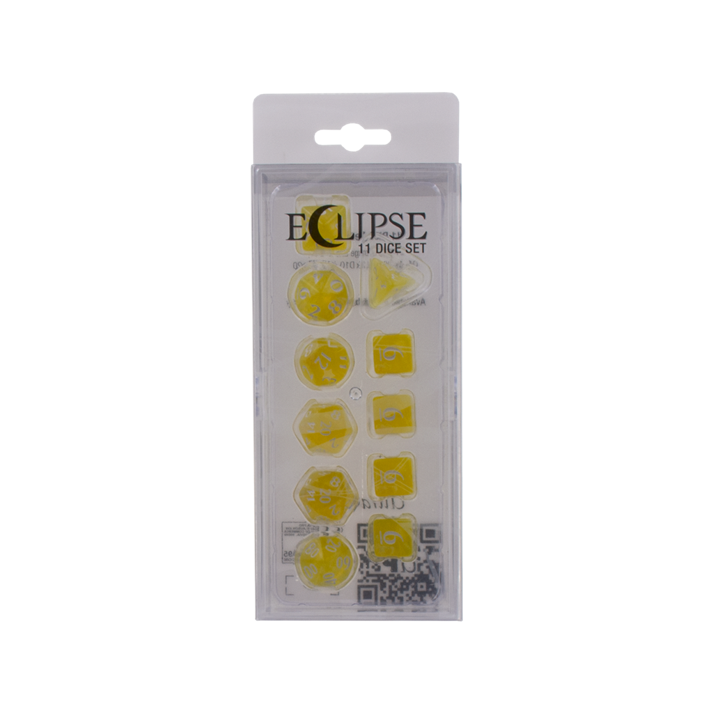 Eclipse 11 Dice Set - Lemon Yellow - Ultra Pro