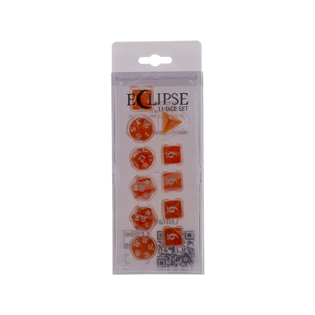 Eclipse 11 Dice Set - Pumpkin Orange - Ultra Pro