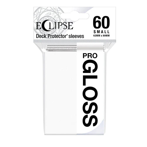 Eclipse Small Gloss Sleeves - Arctic White Ultra Pro