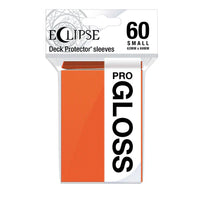 Eclipse Small Gloss Sleeves - Pumpkin Orange Ultra Pro