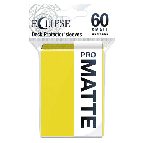 Eclipse Small Matte Sleeves - Lemon Yellow Ultra Pro