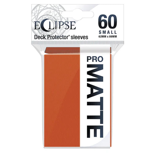 Eclipse Small Matte Sleeves - Pumpkin Orange Ultra Pro