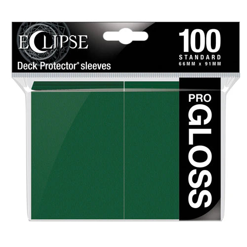 Eclipse Standard Gloss Sleeves - Forest Green Ultra Pro