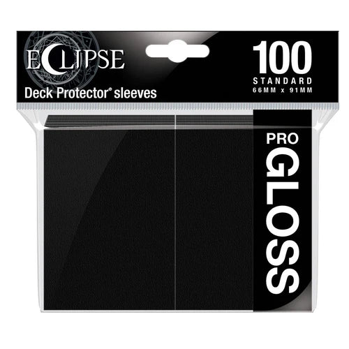 Eclipse Standard Gloss Sleeves - Jet Black Ultra Pro